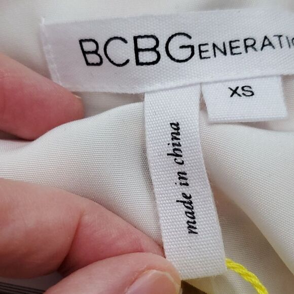 NWT BCBGenerattion Pink, Gray & White Lena Dress - Picture 6 of 7